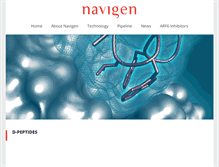 Tablet Screenshot of navigenpharma.com